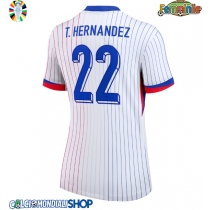 Maglie da calcio Francia Theo Hernandez #22 Seconda Maglia Femminile Europei 2024 Manica Corta